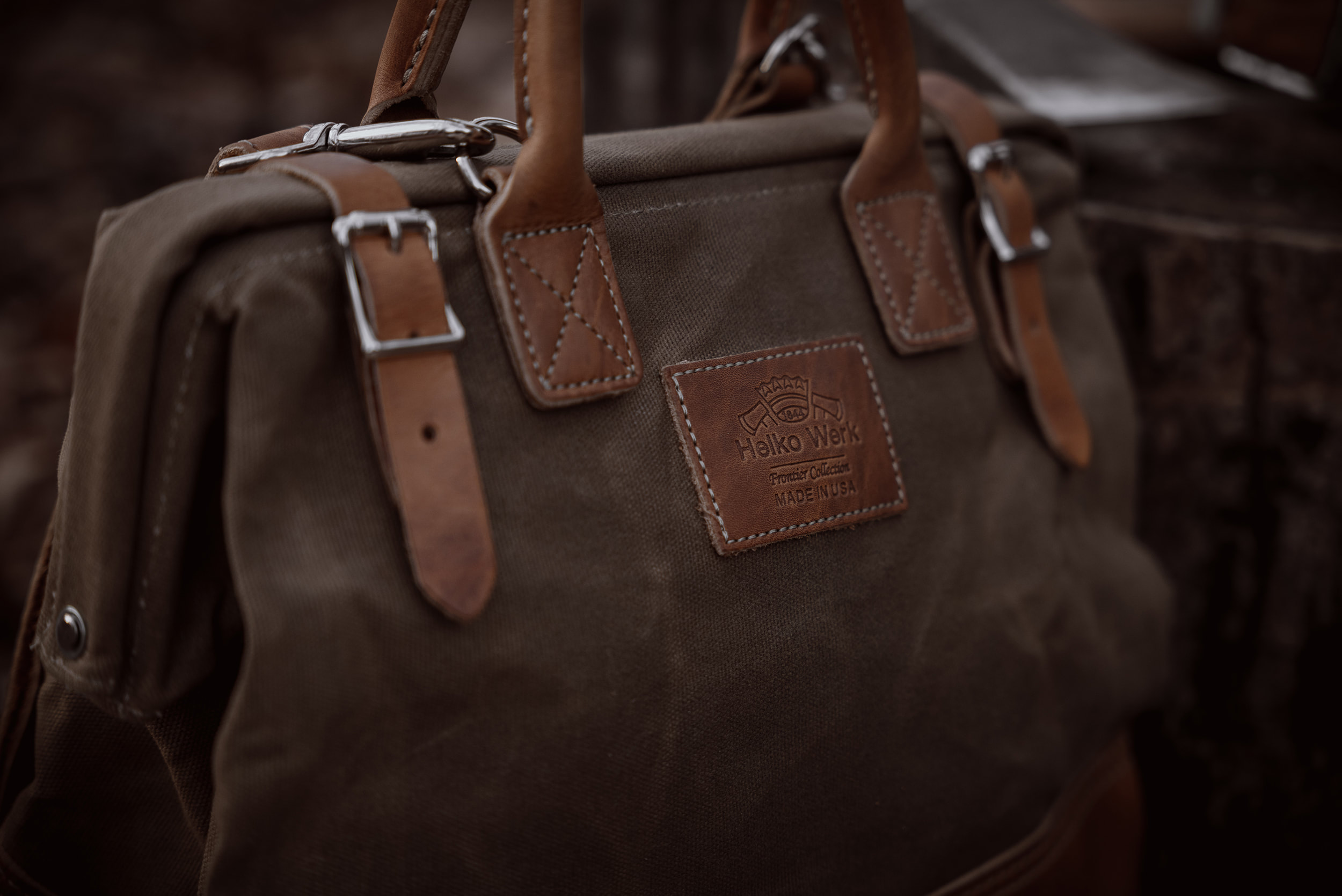 Tool & Travel Bag Tassen & portemonnees Bagage & Reizen Weekendtassen 14" Opening Leather Waxed Canvas Mason 